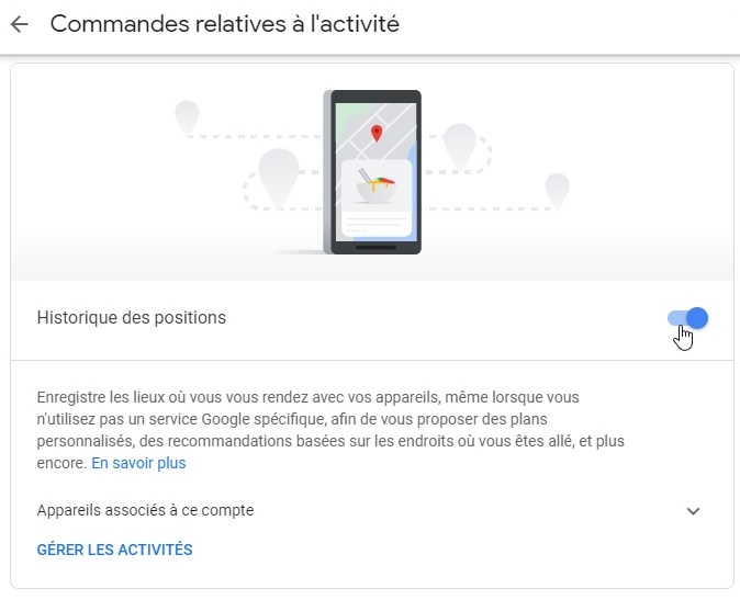 suivi localisation google